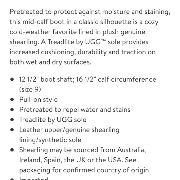 UGG Classic II Genuine shearling lined tall boot - Picture 8 of 8